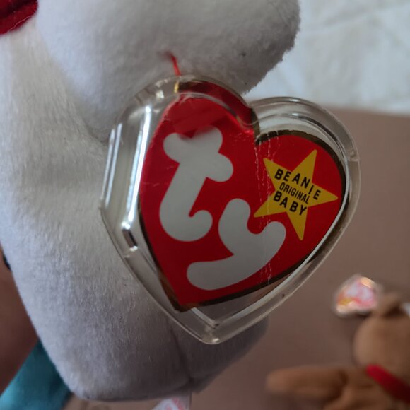 Ty beanie baby set of 2 - 1997 Teddy and 1996 Snowball with original tags - Picture 5 of 14